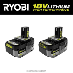 RYOBI 18-V-1+4-Ah-Lithium-Hochleistungsbatterie (2er-Pack) Batterien und Ladegeräte 6V8HV6686