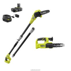 RYOBI 18-V-Kombi-Set mit 1 Stangensäge und 8 Astsägen draussen 6V8HV6417