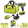 RYOBI 18 V One+ HP bürstenloser 4-Modus-1/2-Schlagschraubersatz mit hohem Drehmoment und kostenloser 18 V One+ HP bürstenloser Stichsäge und kostenlosem Werkzeug Ihrer Wahl Elektrowerkzeuge 6V8HV67
