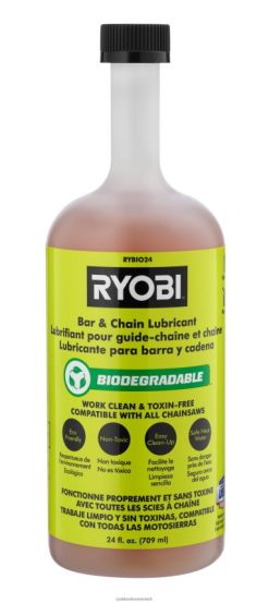 RYOBI 24 Unzen. biologisch abbaubares Stangen- und Kettenöl draussen 6V8HV6343