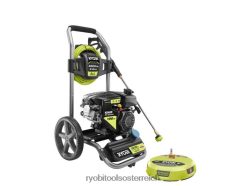 RYOBI 3200 psi Kohler Gas-Hochdruckreiniger mit 15 Oberflächenreinigern draussen 6V8HV6385
