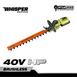 RYOBI Bürstenloses Whisper-Heckenscheren-Set der Serie 26 mit 40 V PS draussen 6V8HV6327