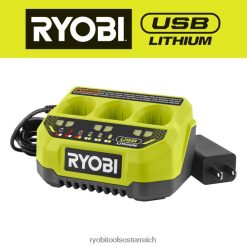 RYOBI USB-Lithium-3-Port-Ladegerät Batterien und Ladegeräte 6V8HV6714