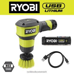 RYOBI USB-Lithium-Power-Scrubber-Kit Reinigung 6V8HV6564