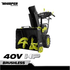 RYOBI Zweistufiges Schneefräsen-Set mit 40 V PS, bürstenlosem Whisper Series 22 draussen 6V8HV6426